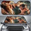 Attack On Titans Fight Car Auto Sunshade