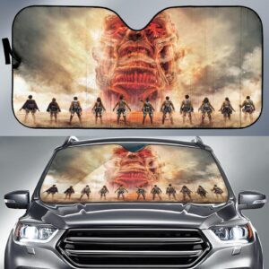 Attack On Titans Fight Car Auto Sunshade Attack On Titans Fight Car Auto Sunshade