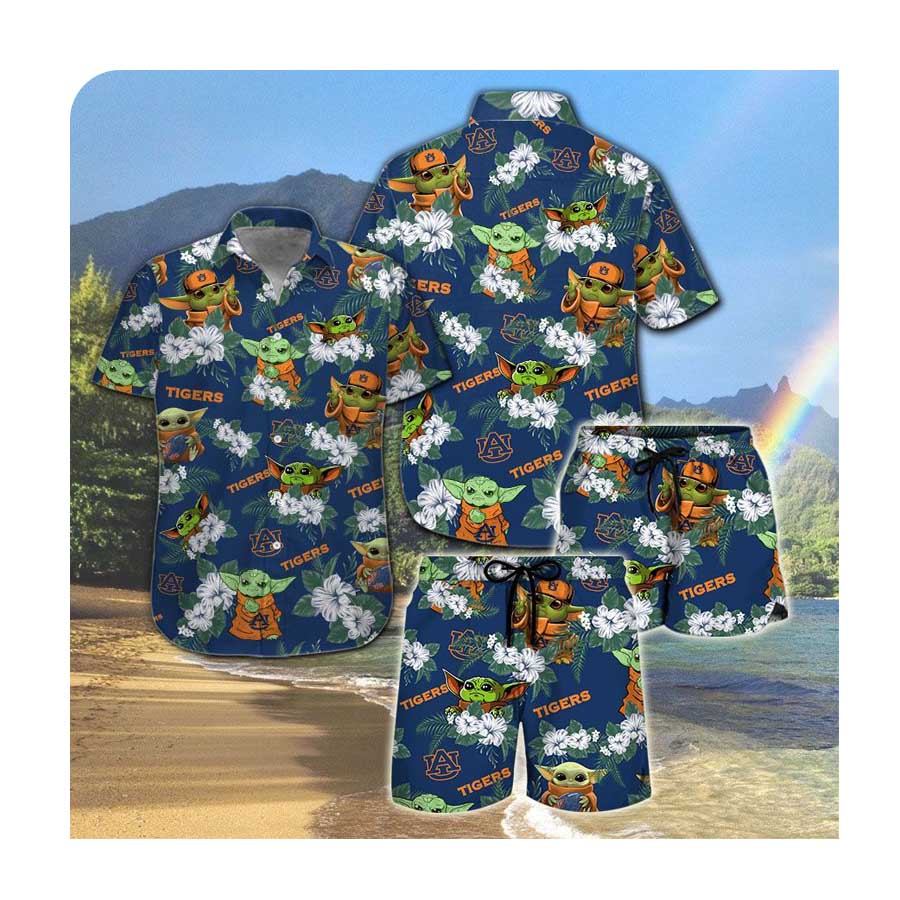 Auburn Tigers And Yoda Hawaii Shirt Summer Button Up Shirt For Men Women Auburn Tigers And Yoda Hawaii Shirt Summer Button Up Shirt For Men Women