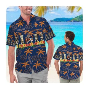 Auburn Tigers Custom Name Hawaii Shirt Summer Button Up Shirt For Men Women Auburn Tigers Custom Name Hawaii Shirt Summer Button Up Shirt For Men Women