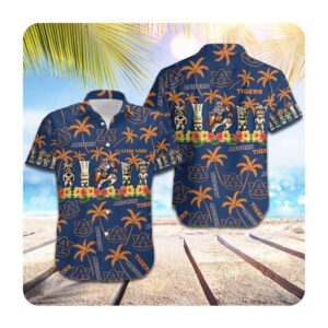 Auburn Tigers Custom Name Hawaii Shirt Summer Button Up Shirt For Men Women