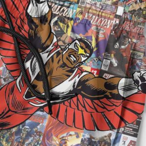 Beach Hawaiian Shorts Falcon Marvel Captain America Avengers Super Hero Hawaiian Shirt Beach Shorts