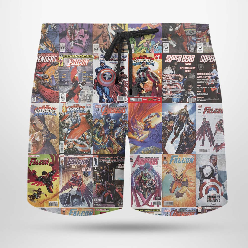 Falcon Marvel Captain America Avengers Super Hero Hawaiian Shirt, Beach Shorts Falcon Marvel Captain America Avengers Super Hero Hawaiian Shirt, Beach Shorts