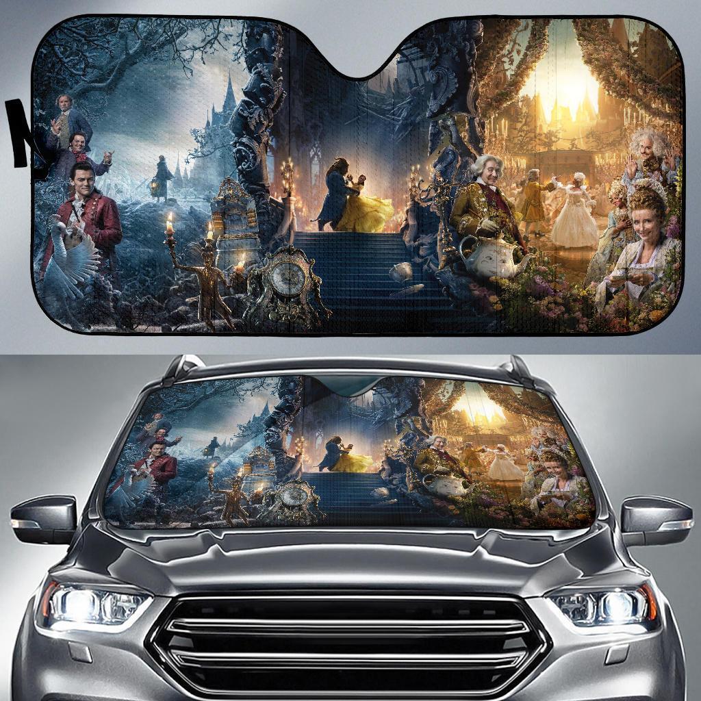 Beauty And The Beast Car Auto Sunshade Beauty And The Beast Car Auto Sunshade