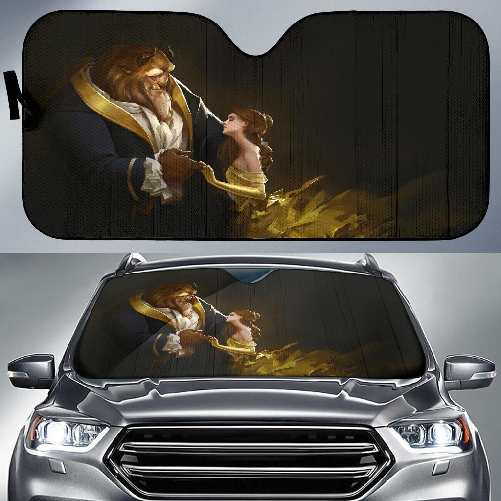 Beauty And The Beast Car Sun shade