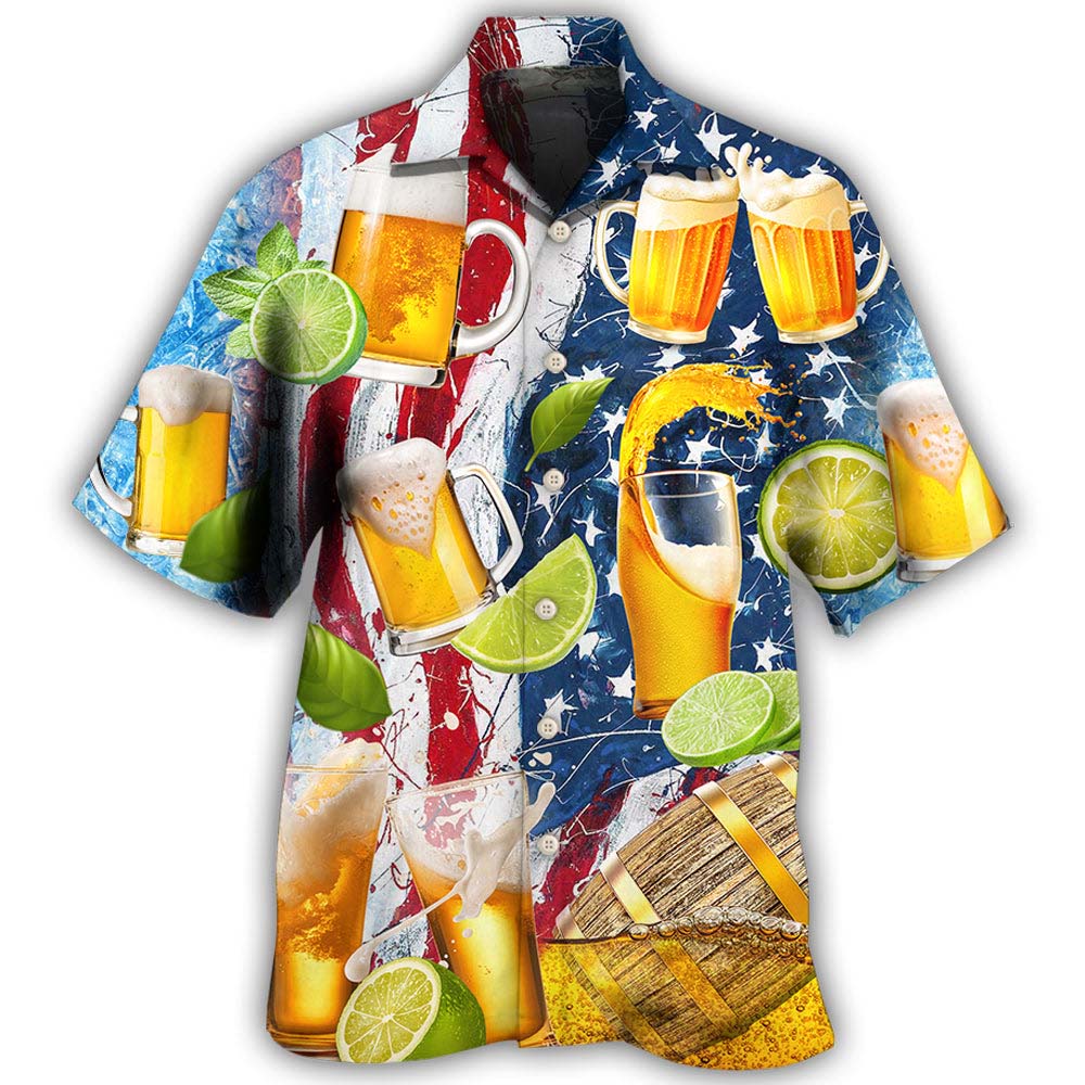 Beer Independence Day Hawaiian Shirt, Beach Shorts Beer Independence Day Hawaiian Shirt, Beach Shorts