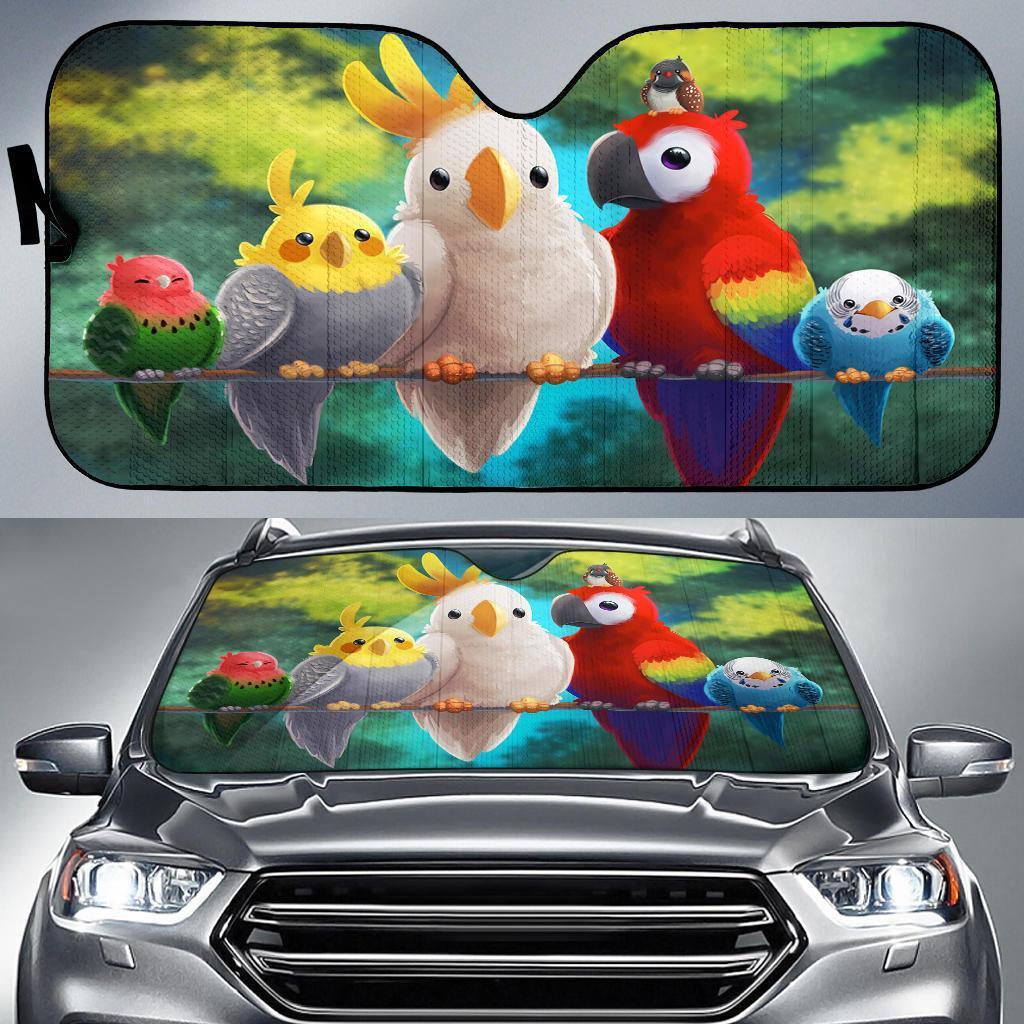 Birds Car Auto Sunshade