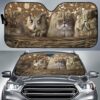 Cats and Owl Auto Sun Shade
