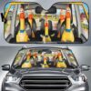 Cats and Owl Auto Sun Shade