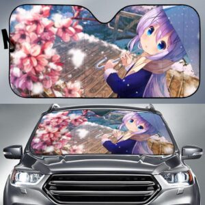 Chino Kafuu Is The Order A Rabbit Car Auto Sunshade Anime