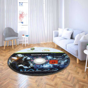 Circle Carpet Rug Halo 3 ODST Xbox 360 Disc Round Rug Carpet