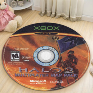Circle Rug Carpet Halo 2 Multiplayer Map Pack Disc Round Rug Carpet