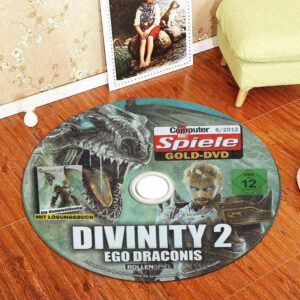 Circle Rug Divinity II Ego Draconis Disc Round Rug Carpet