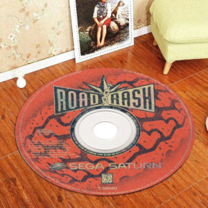 Circle Rug Road Rash Sega Saturn Disc Round Rug Carpet