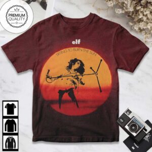 Elf Trying To Burn The Sun Album AOP T-Shirt