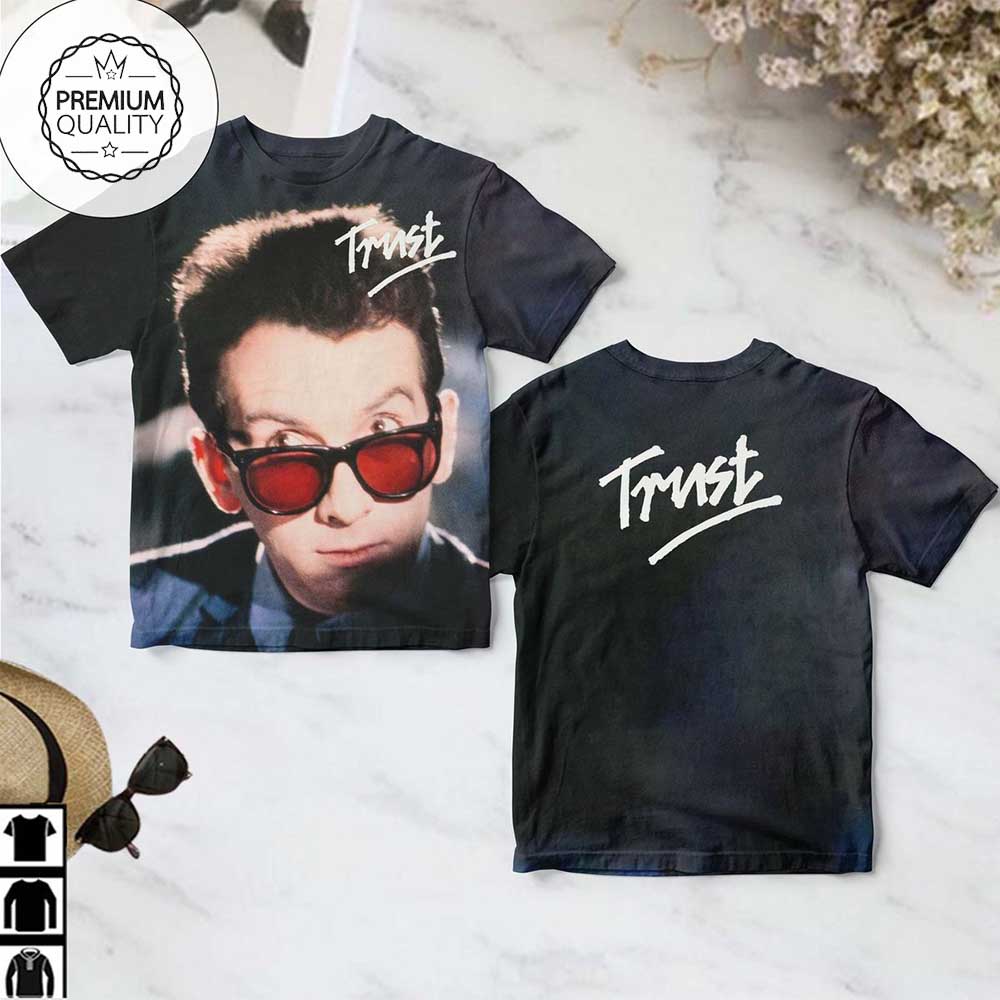 Elvis Costello Trust Album AOP T-Shirt Elvis Costello Trust Album AOP T-Shirt