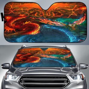 Godzilla Fight Car Auto Sunshade