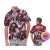 Arkansas Razorbacks Parrot Floral Tropical Aloha Hawaiian Shirt, Beach Shorts Custom Name For Men Women
