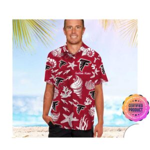 Atlanta Falcons Aloha Hawaiian Shirt, Beach Shorts Custom Name For Men Women