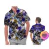 Boston Bruins America Flag Tropical Floral  Aloha Hawaiian Shirt, Beach Shorts Custom Name For Men Women