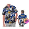 BYU Cougars America Flag Tropical Floral Aloha Hawaiian Shirt, Beach Shorts Custom Name For Men Women