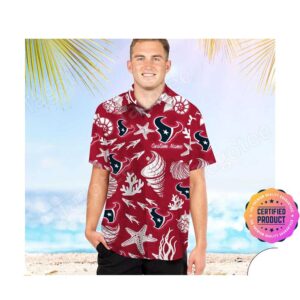 Houston Texans Aloha Hawaiian Shirt, Beach Shorts Custom Name For Men Women