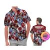 Oklahoma Sooners America Flag Tropical Floral Aloha Hawaiian Shirt, Beach Shorts Custom Name For Men Women