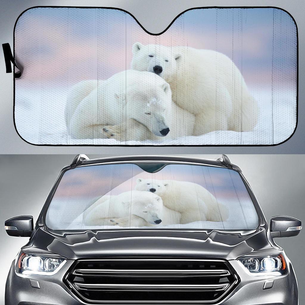 Polar Bear Car Auto Sunshade Polar Bear Car Auto Sunshade