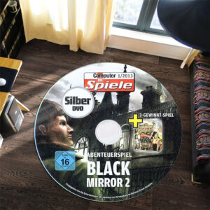 Black Mirror II Reigning Evil Disc Round Rug Carpet