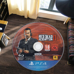 Round Rug Carpet Red Dead Redemption II Disc Round Rug Carpet