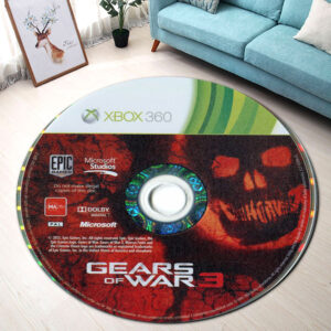 Round Rug Gears of War 3 Round Rug Carpet