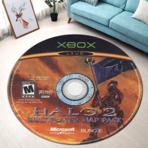 Halo 2 Multiplayer Map Pack Disc Round Rug Carpet