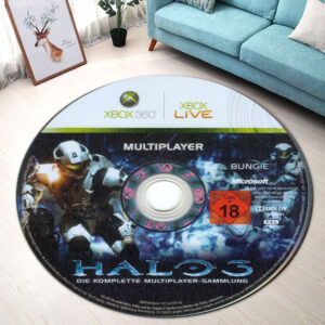 Halo 3 ODST Xbox 360 Disc Round Rug Carpet