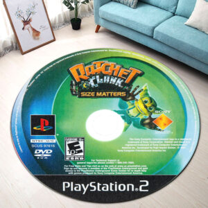 Round Rug Ratchet and Clank Size Matters Disc Round Rug Carpet