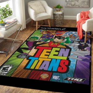 Teen Titans Play Station 2 Rug Carpet