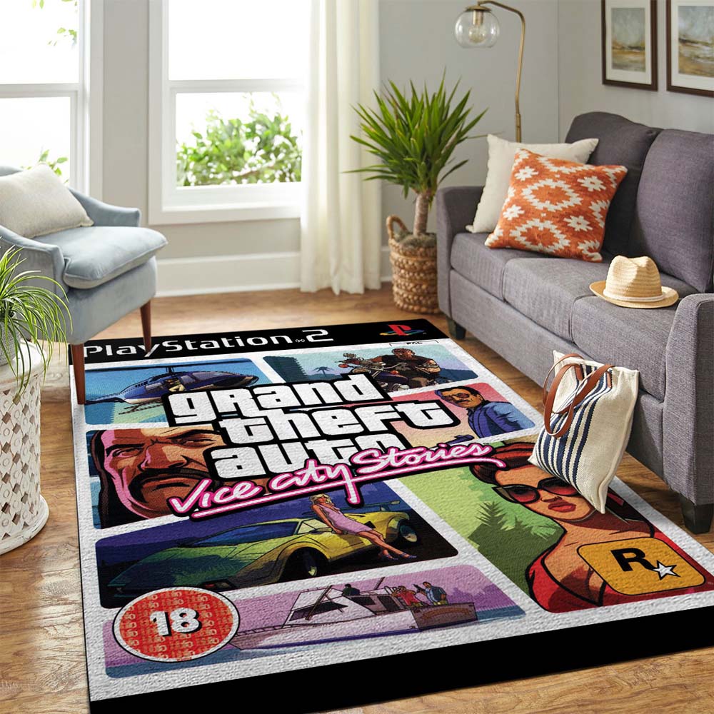 Grand Theft Auto Vice City Stories Rug Carpet Grand Theft Auto Vice City Stories Rug Carpet