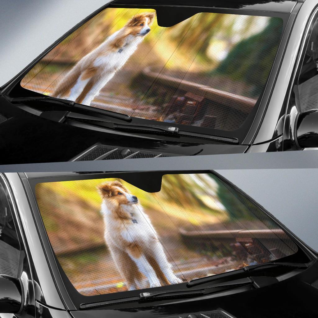 Shetland Sheepdo Car Auto Sunshade Shetland Sheepdo Car Auto Sunshade
