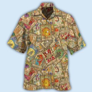 Tarot card vintage Hawaiian shirt HAWS03LIN120422 1 21.95