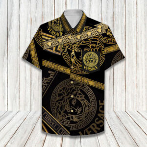 Versace Gothic Limited Hawaiian Shirt Shorts and Flip Flops