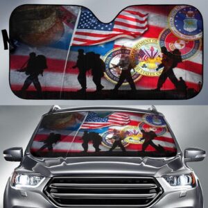 Veterans Car Auto Sunshade Veterans Car Auto Sunshade