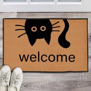 Welcome Doormat Funny 3D Cat Floor Mats Doormats Indoor-Outdoor Door Mat