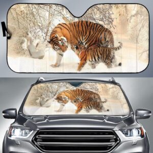 Winter Tiger Car Auto Sunshade Winter Tiger Car Auto Sunshade