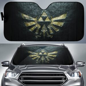 Zelda Logo in black theme Car Auto Sunshade