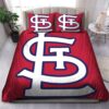 Logo St Louis Cardinals Mlb Duvet Cover and Pillow Case Bedding Set