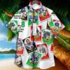 New York Giants 1963 Retrocards Set Vintage Aloha Hawaiian Shirt