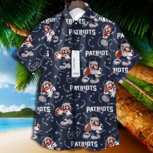 Patriots Retrocards Set Mickey Vintage Aloha Hawaiian Shirt