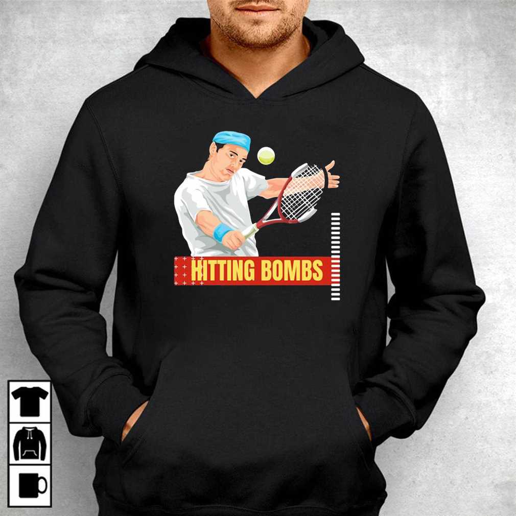 Rafael Nadal Hitting Bombs Tennis Shirt Sweatshirt, Hoodie, Longsleeve, Tank Top, Ladies Tee
