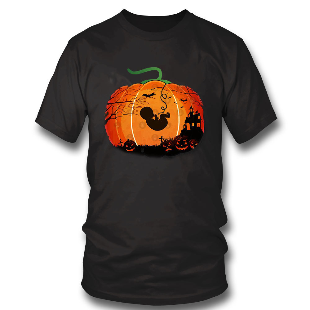 Halloween Pregnancy Shirt Funny Pumpkin Halloween Pregnancy Announcement