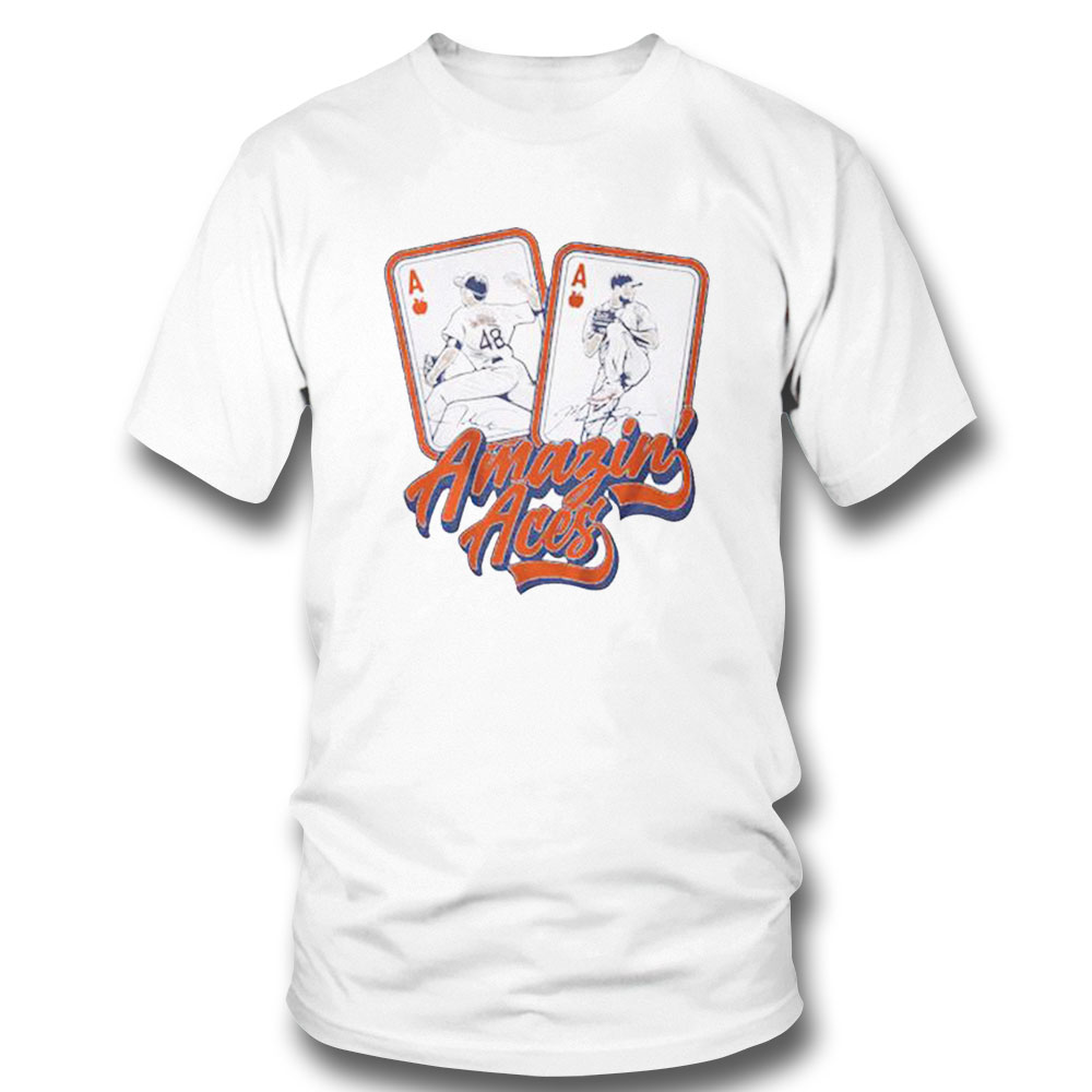 Jacob Degrom And Max Scherzer Amazin Aces Shirt Sweatshirt, Hoodie, Longsleeve, Tank Top, Ladies Tee