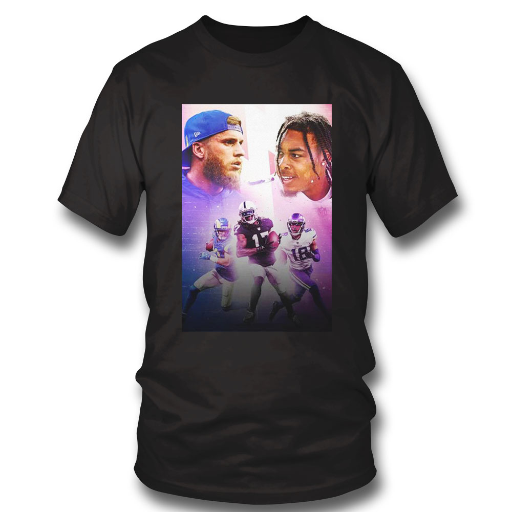 Justin Jefferson The Nfls Best Wr Cooper Kupp Disagrees Shirt Sweatshirt, Tank Top, Ladies Tee
